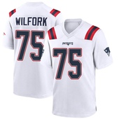 Game Vince Wilfork Men's New England Patriots Jersey - White